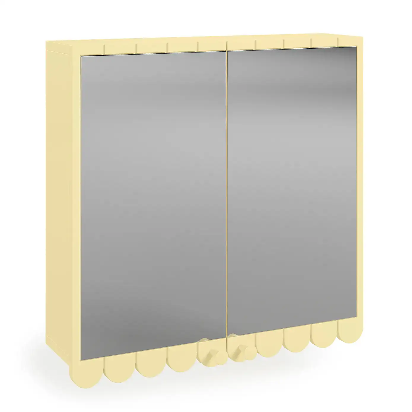 Scallop Mirror Wall Cabinet
