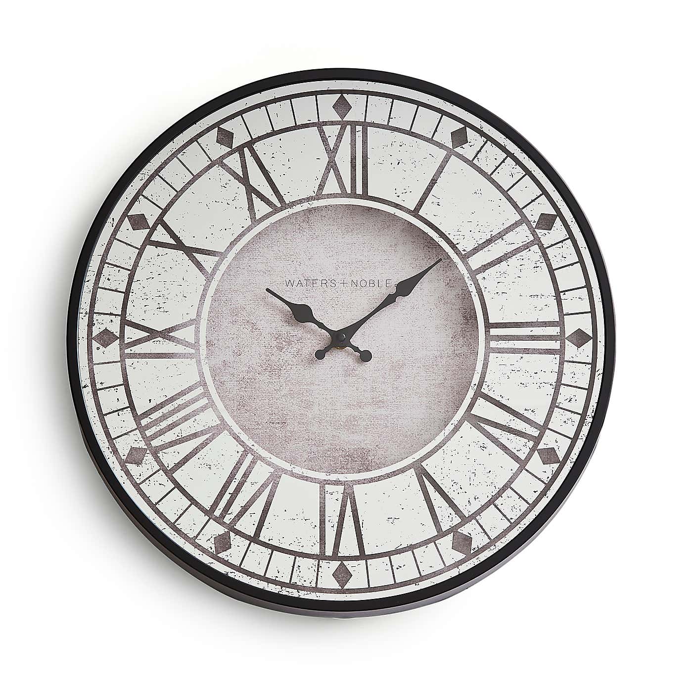 Bates Mirrored Face Wall Clock