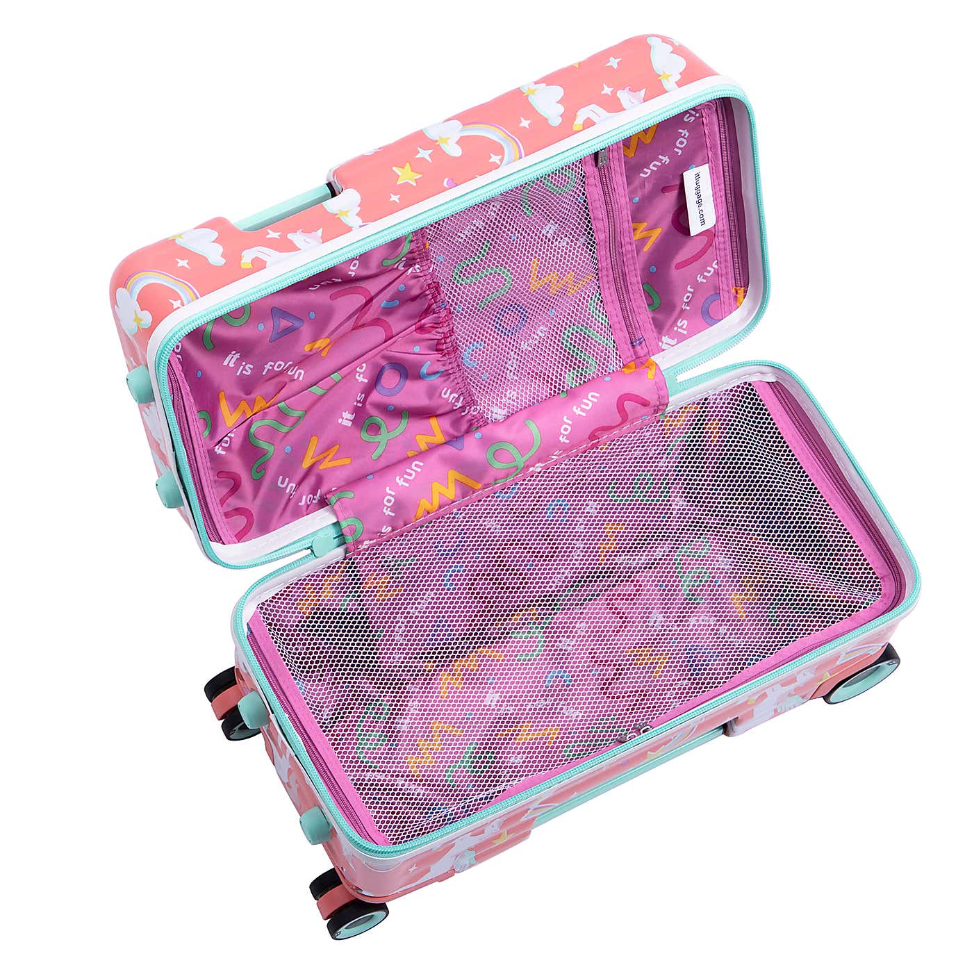 IT Luggage Trunkryder Unicorns Kids Ride On Suitcase