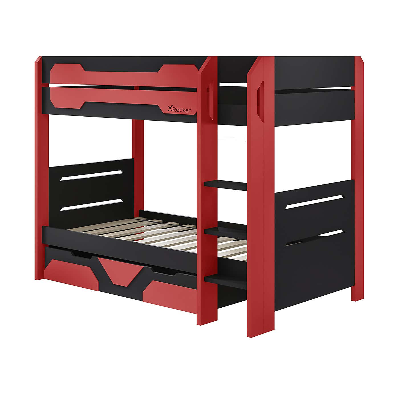 X Rocker Battalion Gaming Bunk Bed with Trundle
