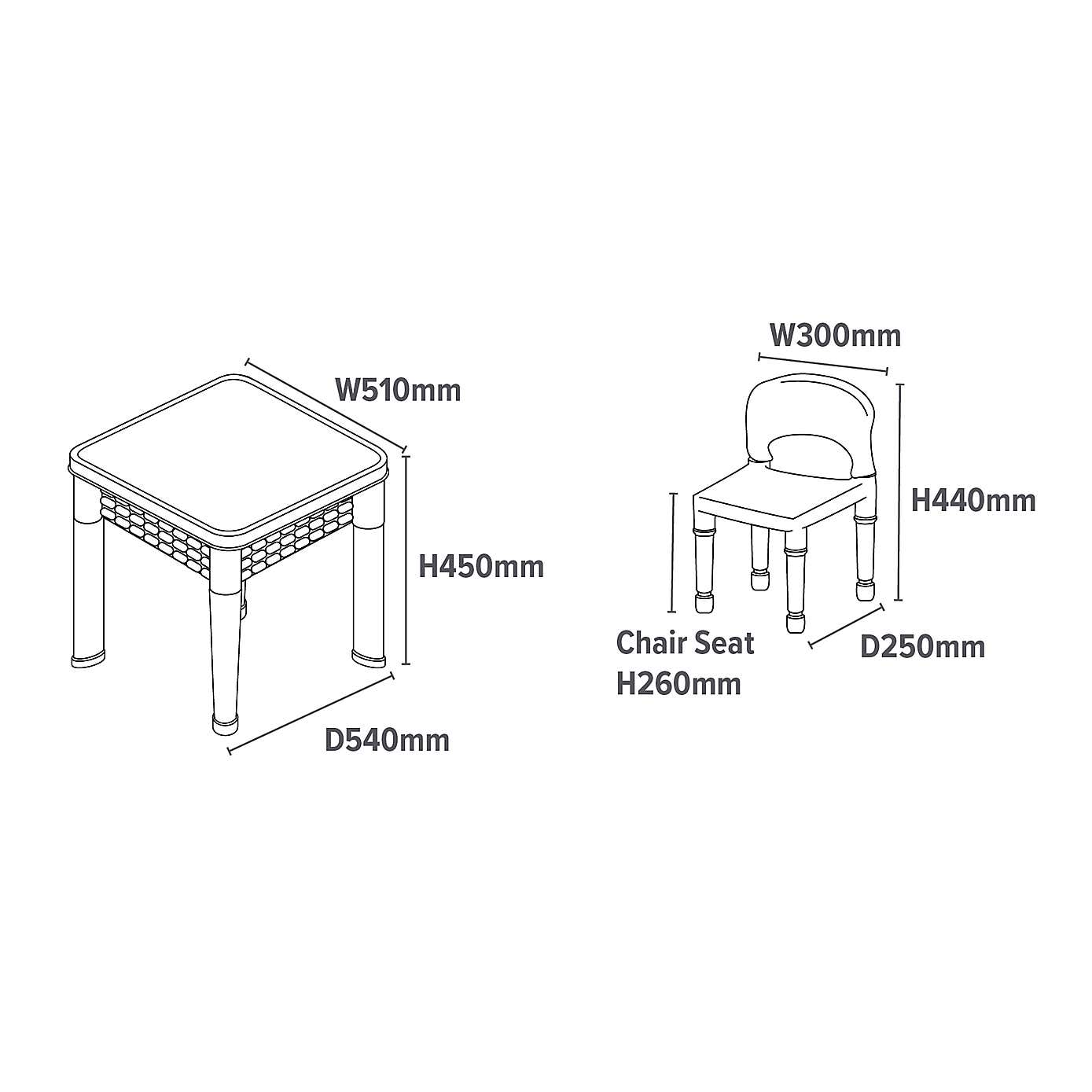 Liberty House Kids 5 In 1 Activity Table And Two Chairs Set