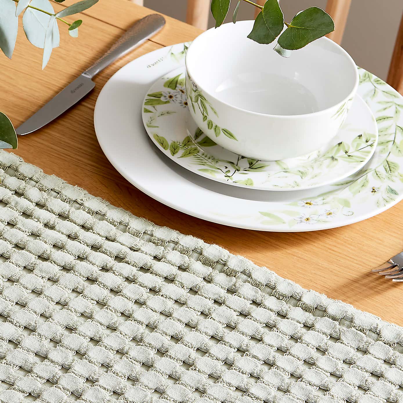 Willow Trail Sage Gloss Porcelain Cereal Bowl