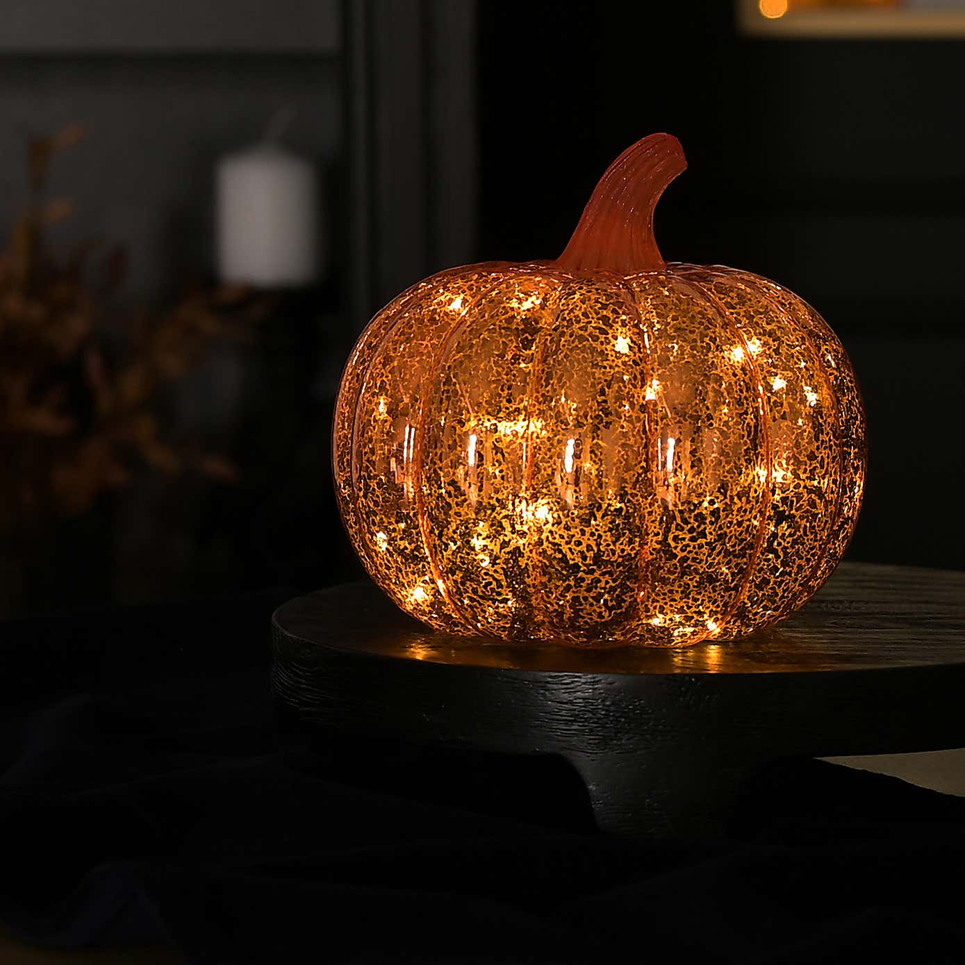 Orange Pumpkin LED Lantern