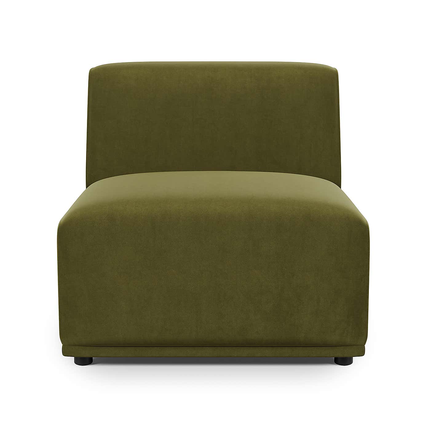 Modular Cruz Velvet Armless Seat