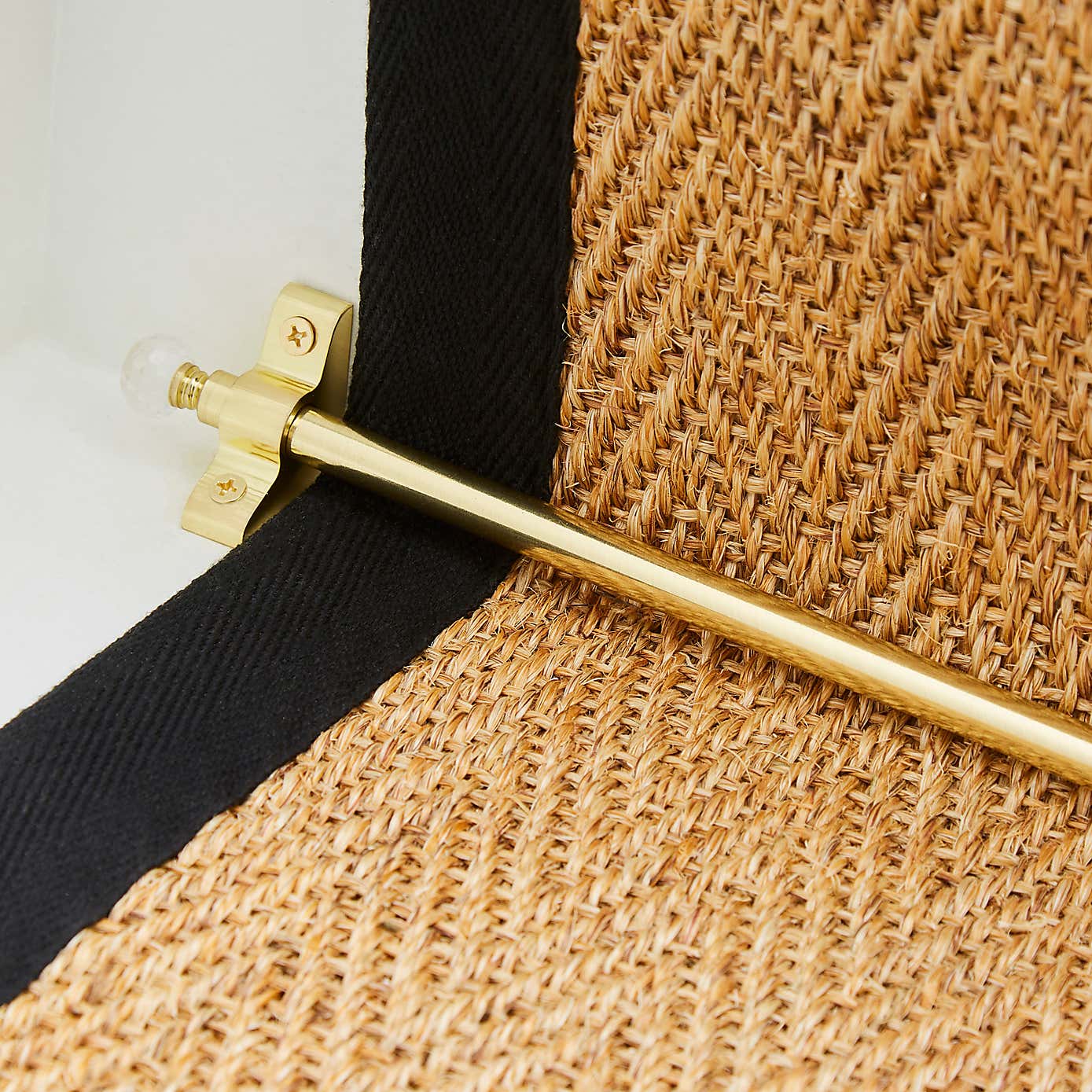 Faceted Resin Ball Finial Stair Rod