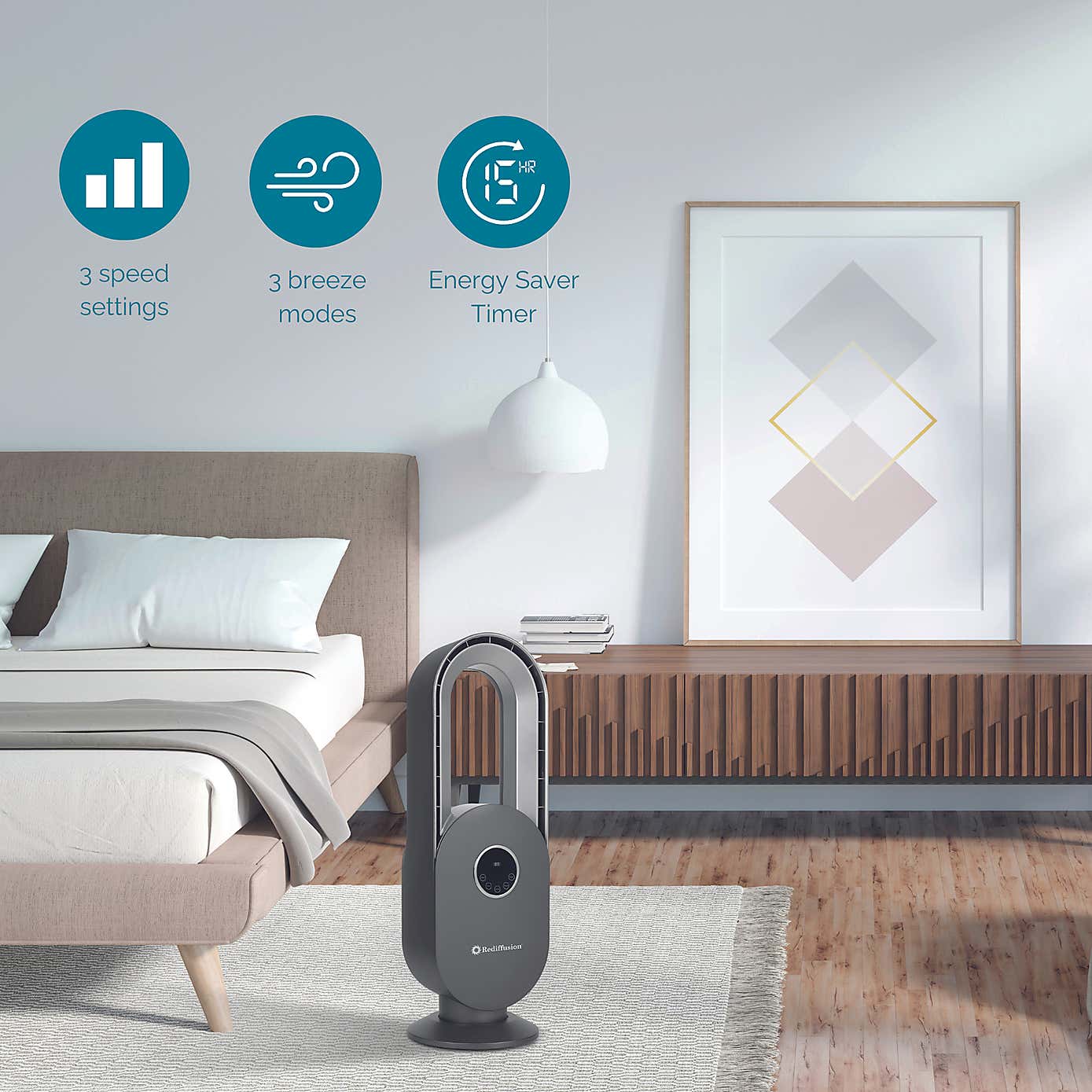 Rediffusion Bladeless Fan