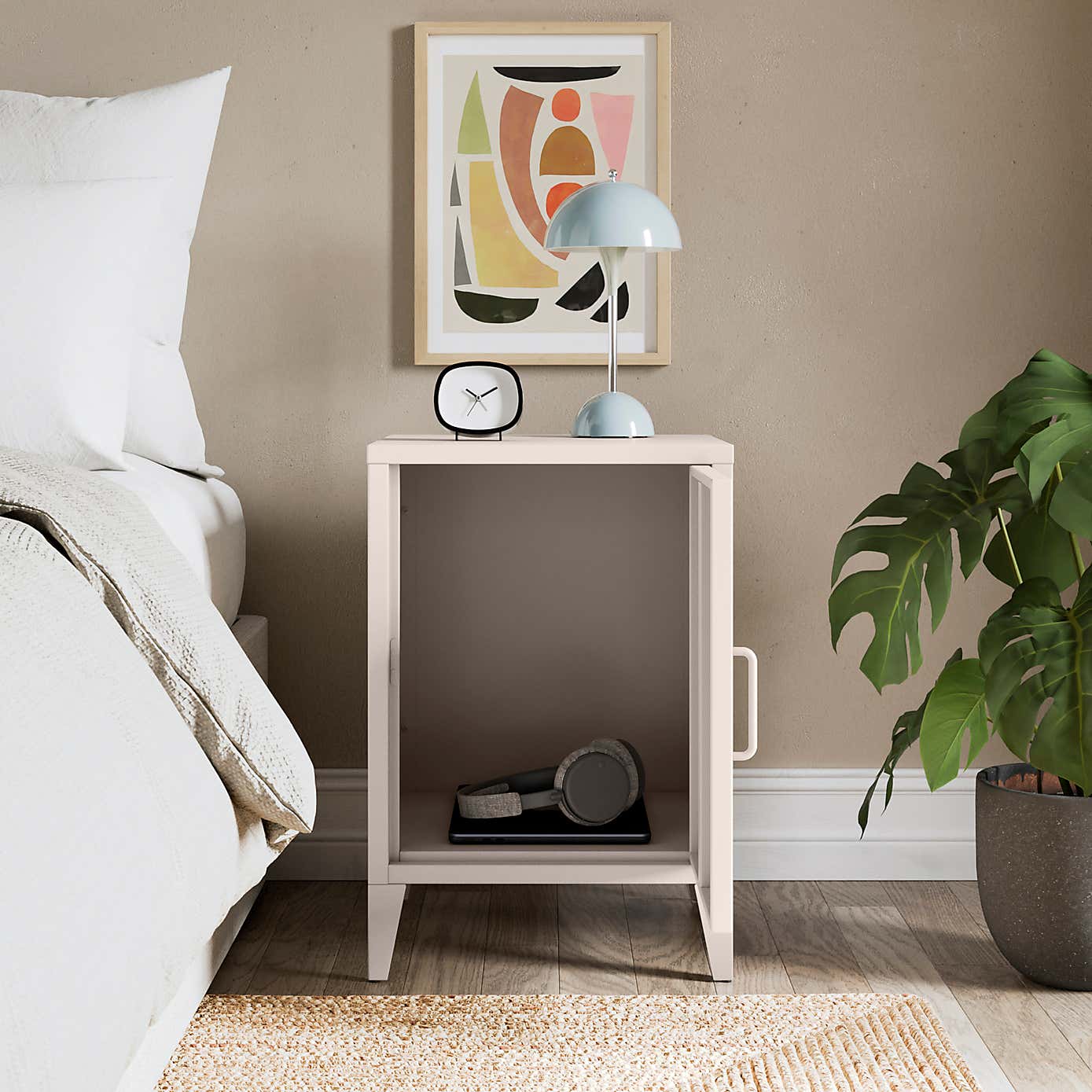 Helga Metal Bedside Table