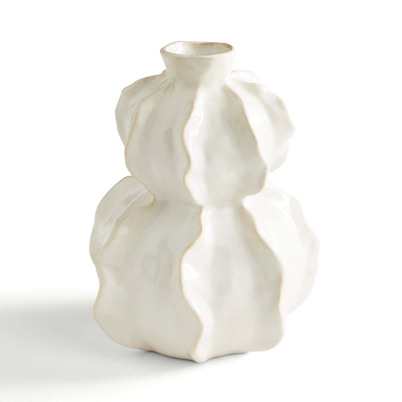 Organic Curved Ceramic Vase
