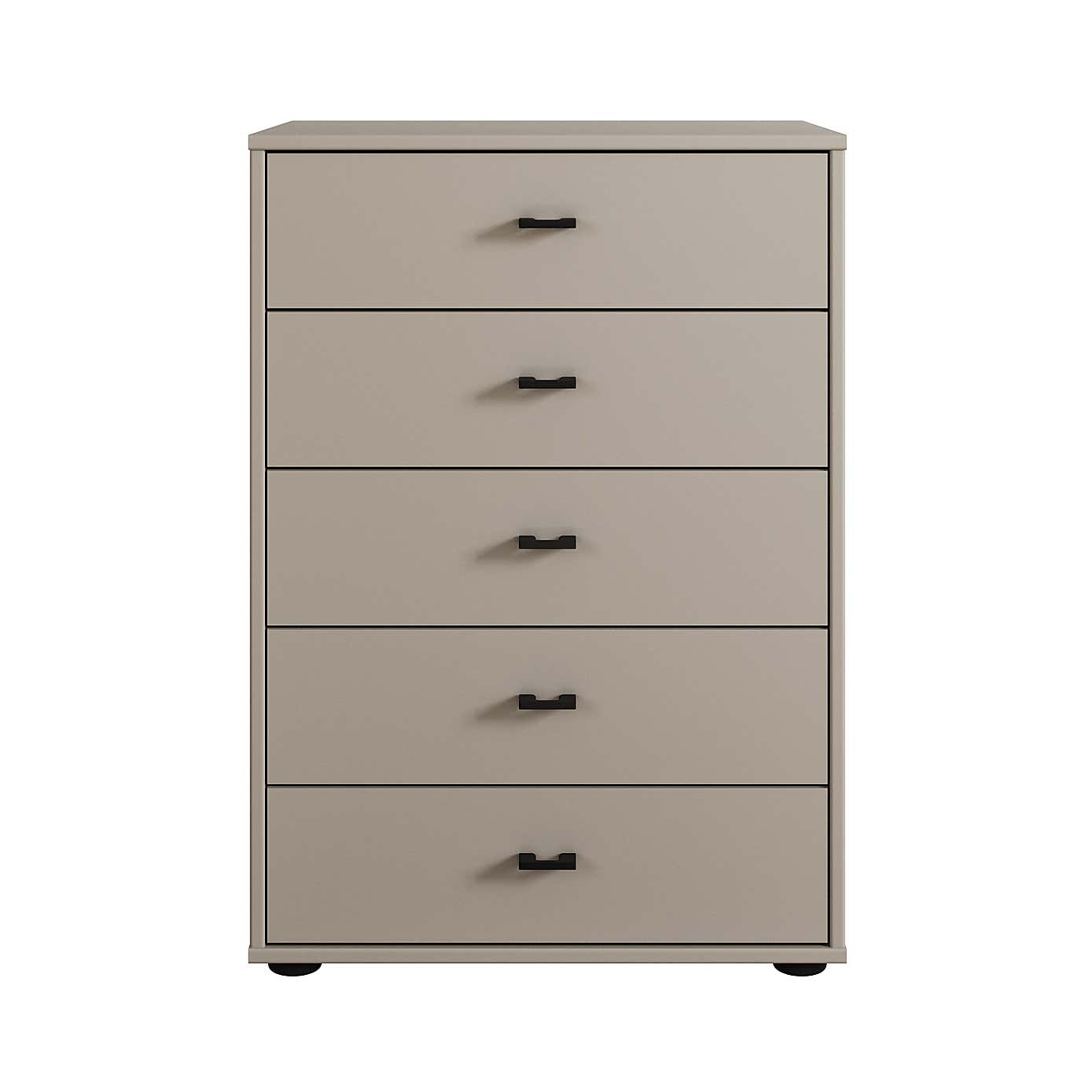 Kahla Matt Small 5 Drawer Chest