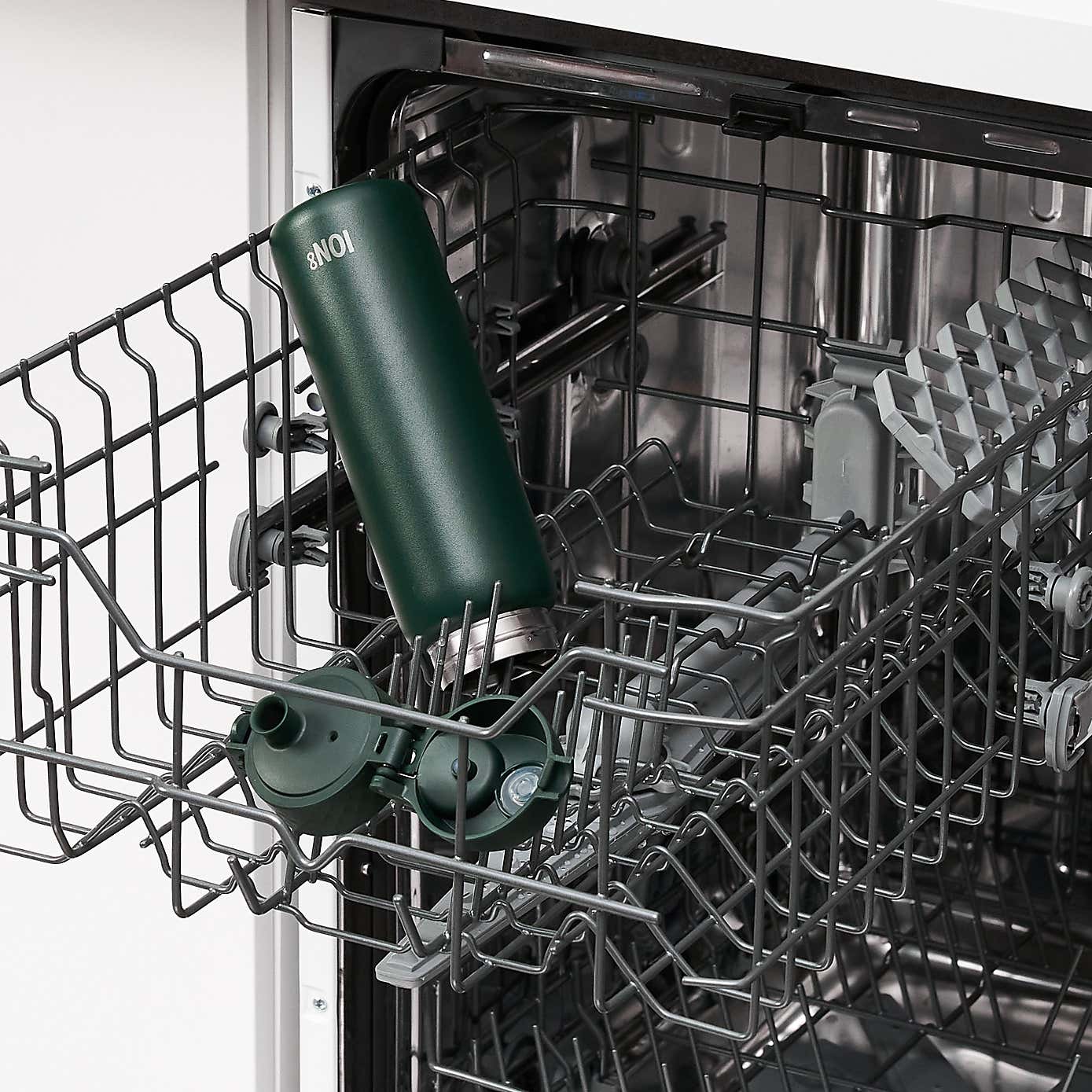 Ion8 Leak Proof Stainless Steel Slim Water Bottle, 600ml