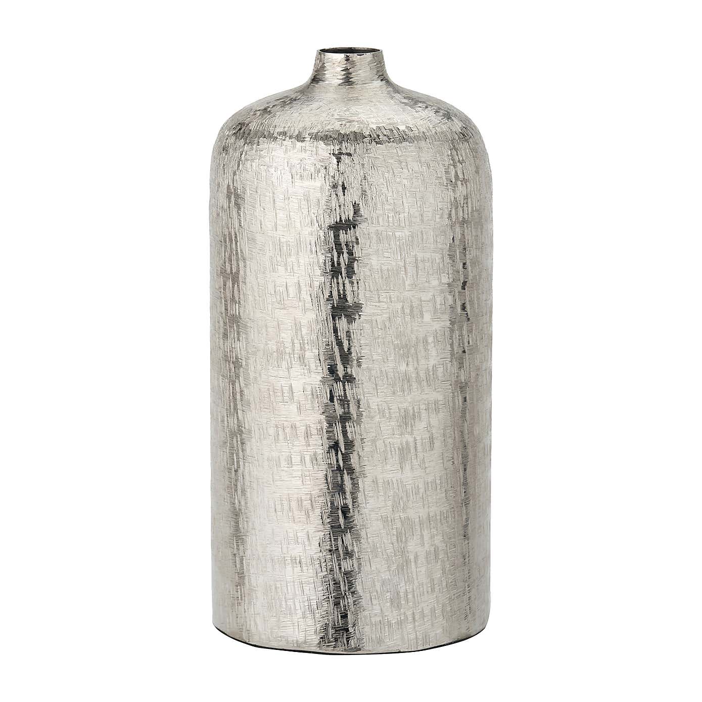 Metal Hammered Vase