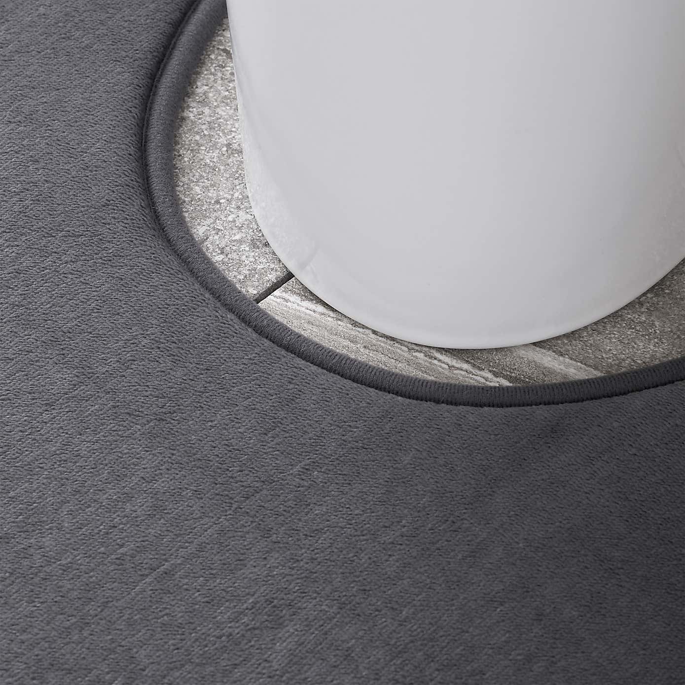 Catherine Lansfield Anti Bacterial Memory Foam Bath Mat and Pedestal Mat