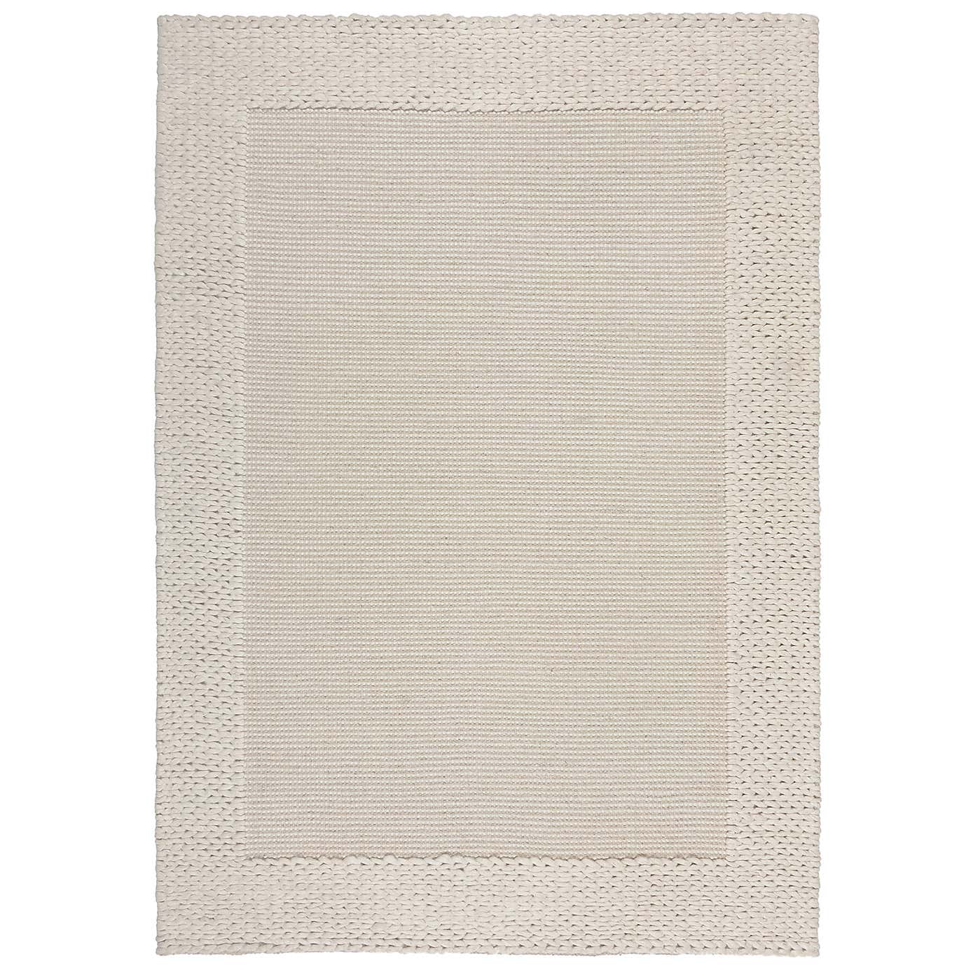 Rue Plait Border Wool Rug