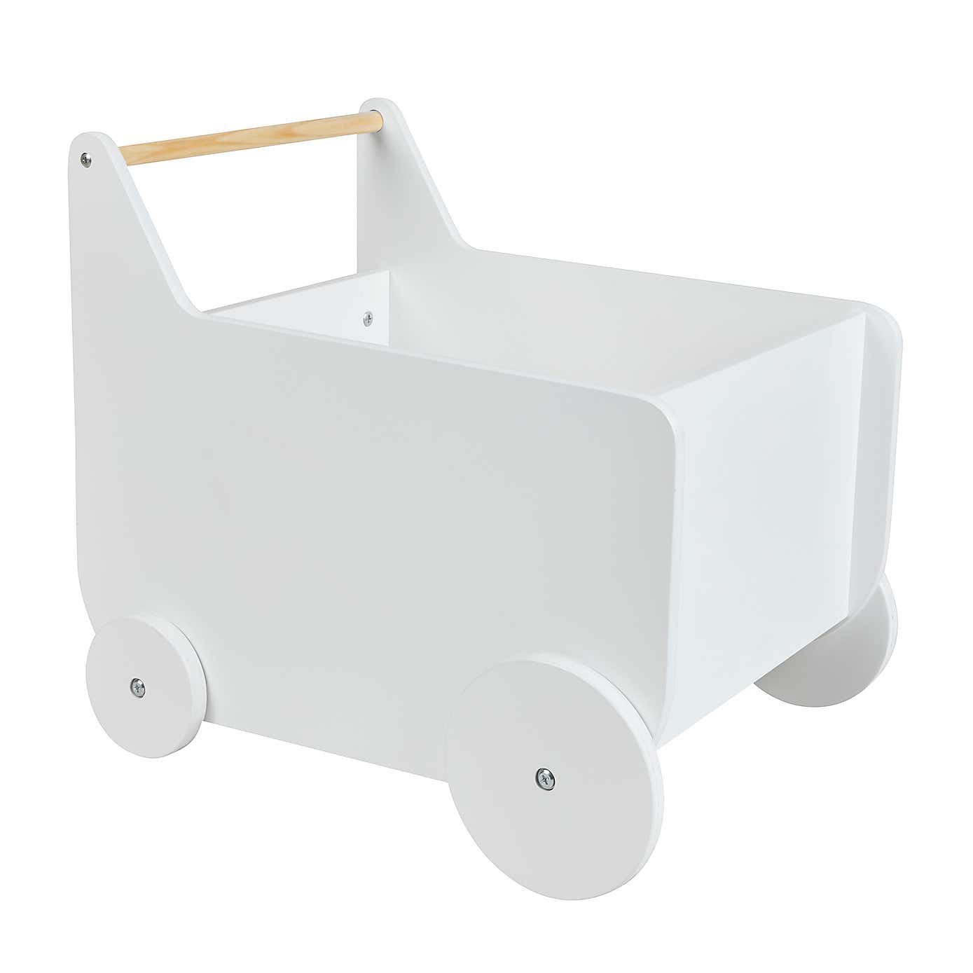 Kids White Storage Cart