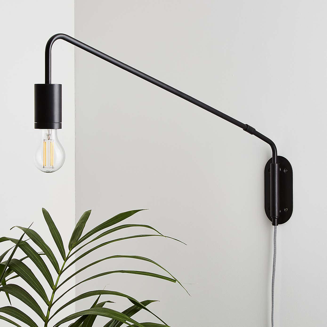 Braddy Arc Plug in Wall Light