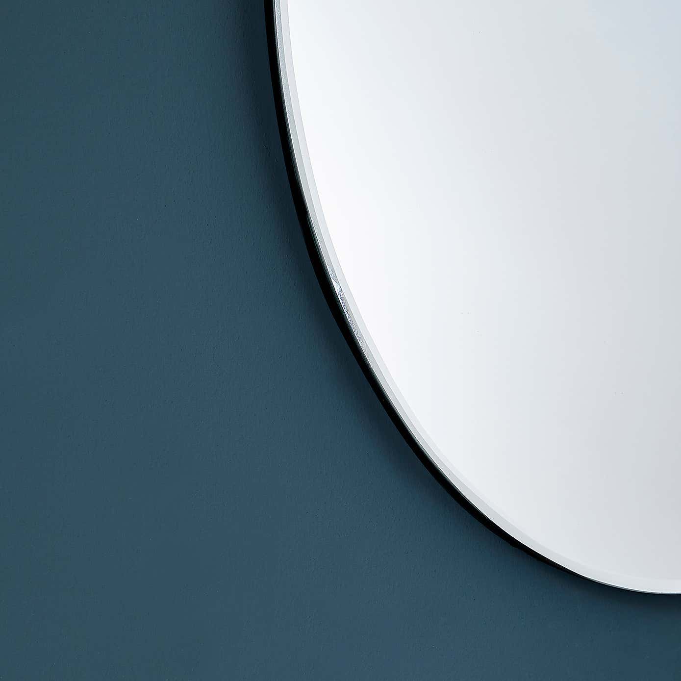 Oval Hanging  Chain Wall Mirror