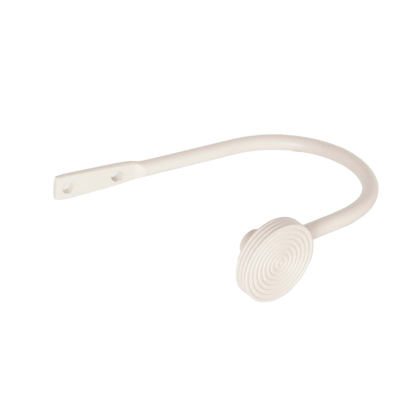 Ribbed Metal Curtain Holdbacks