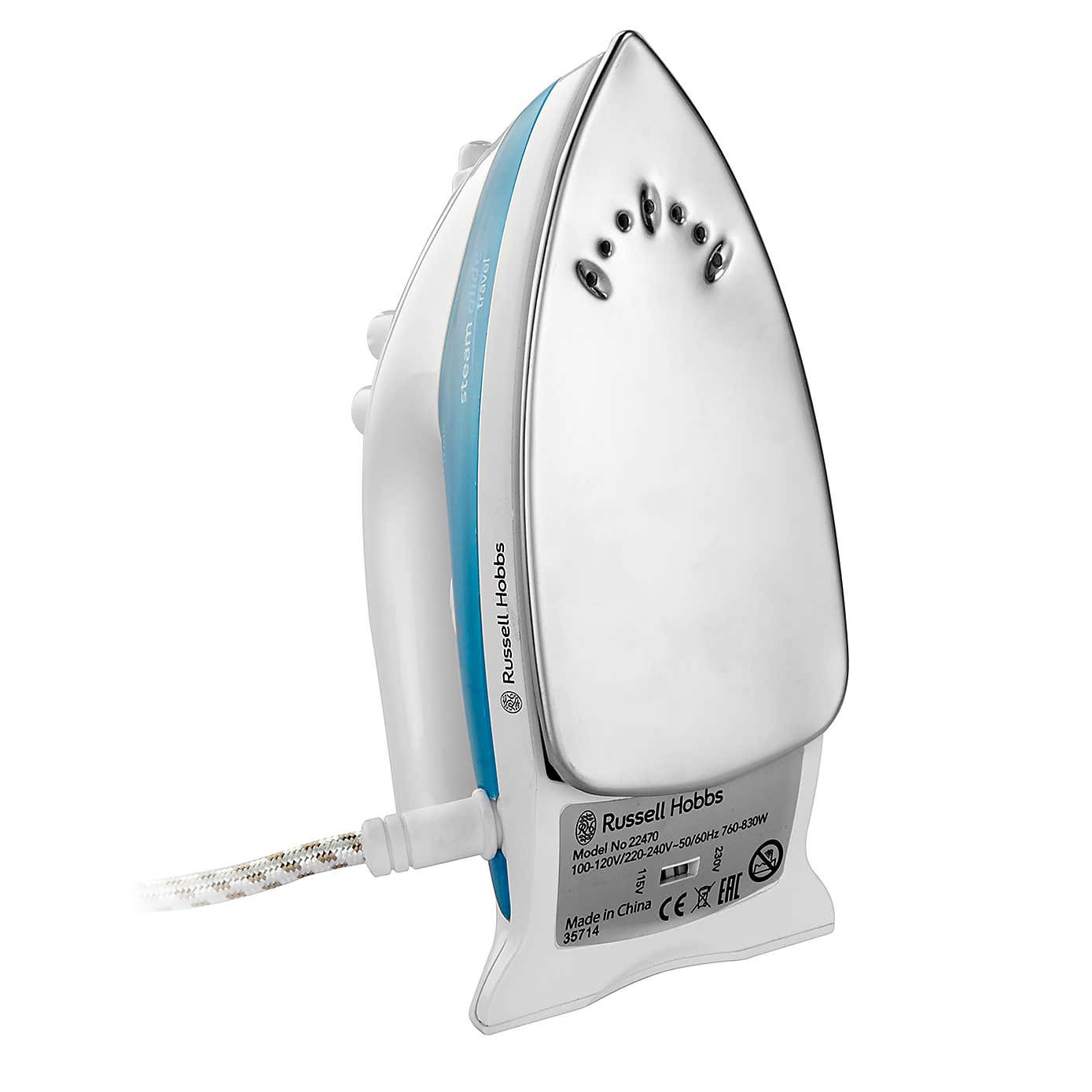 Russell Hobbs 22470 White Steamglide Travel Iron