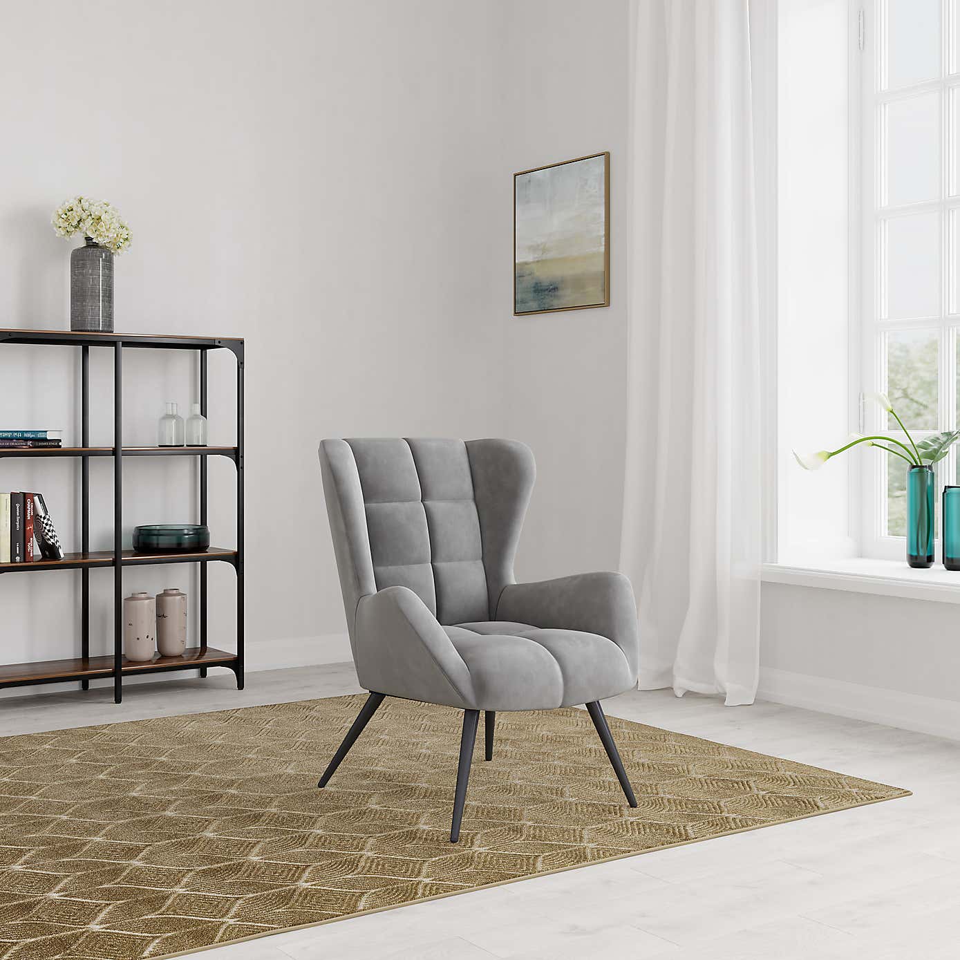 Dalton Velvet Accent Chair