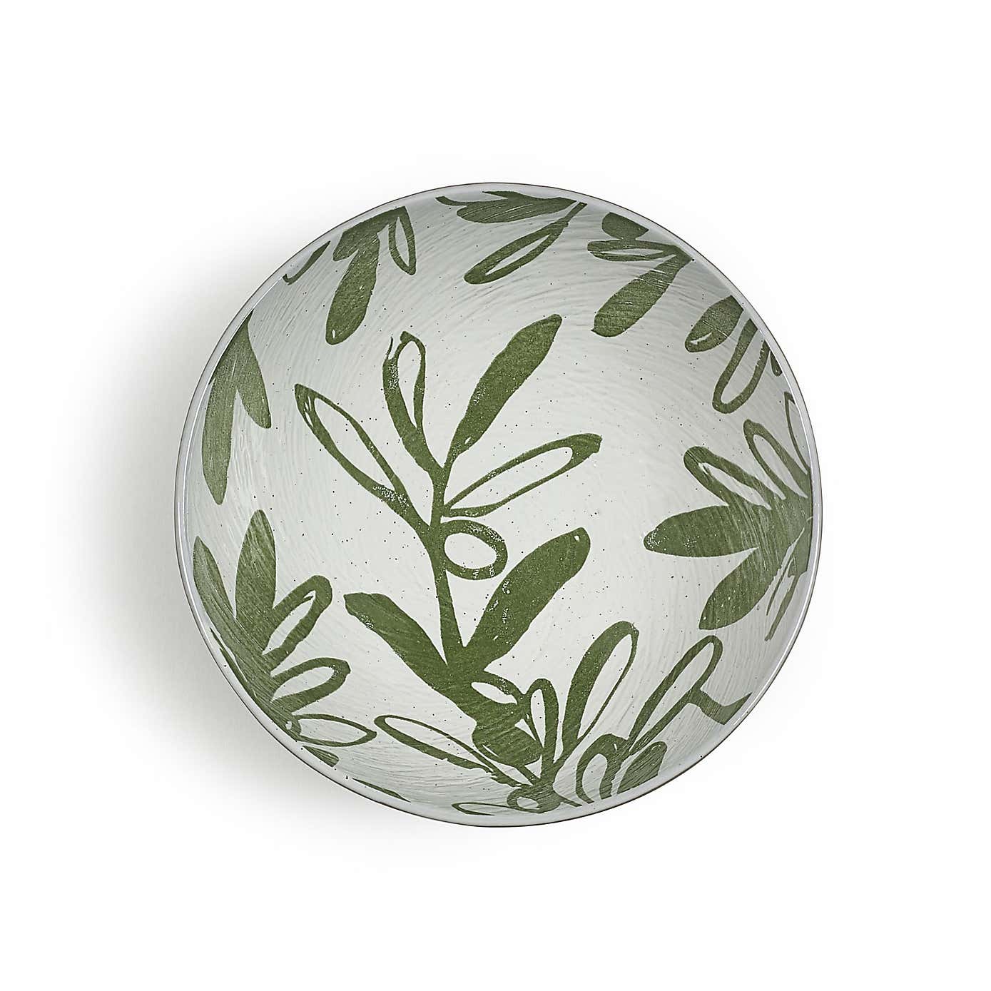 PurerHome x Eden Project Set of 4 Olives Stoneware Cereal Bowls