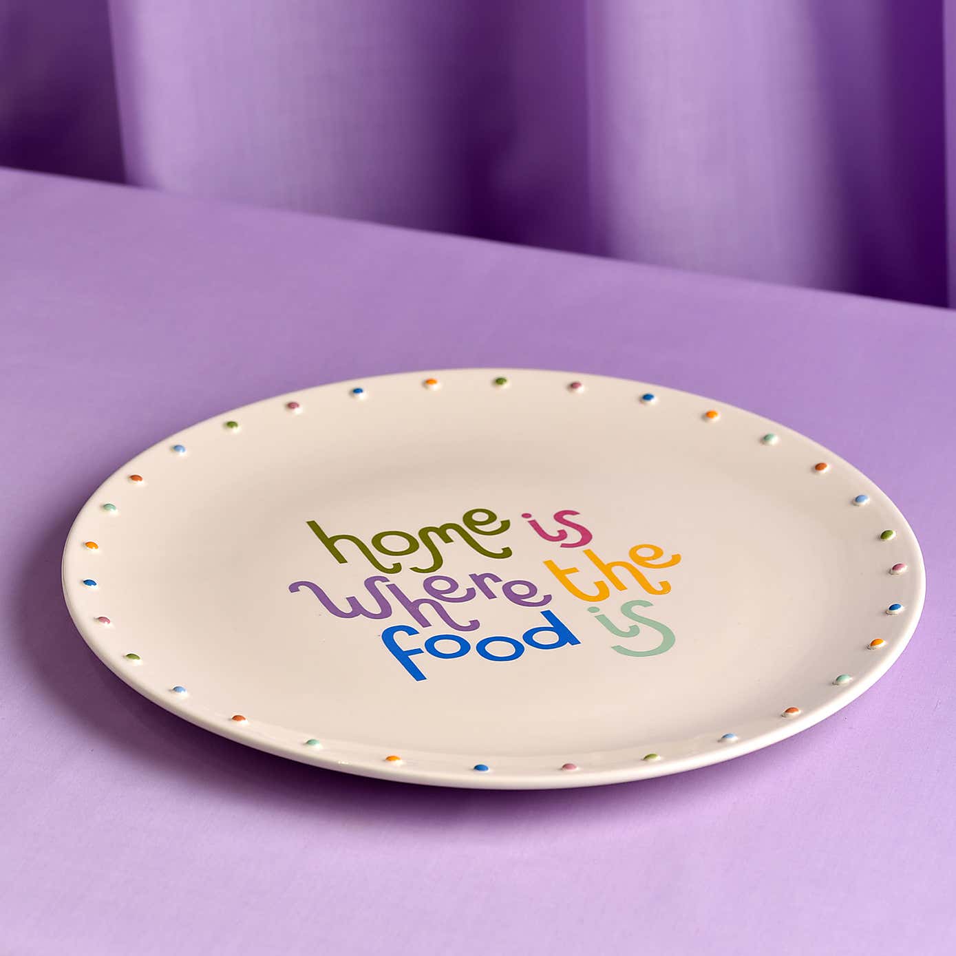 Raspberry Blossom Circle Platter