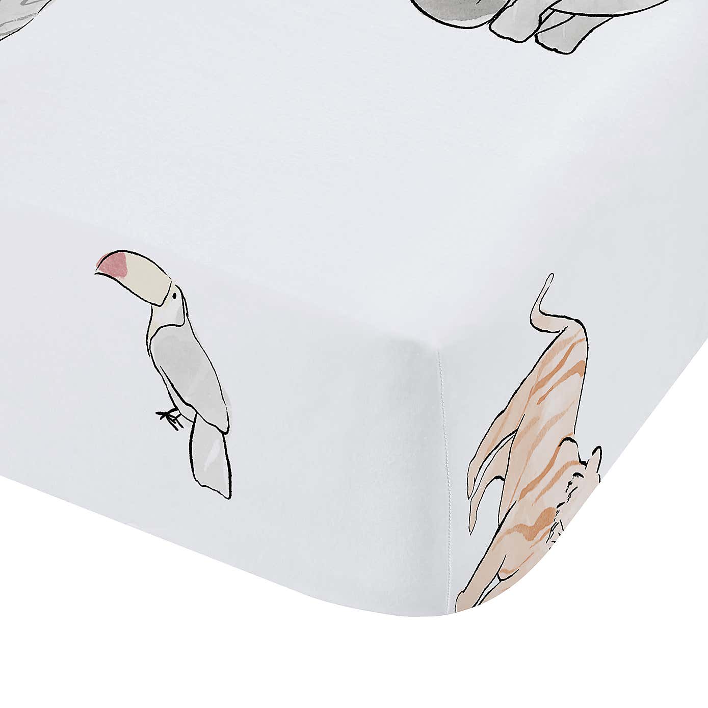 Catherine Lansfield Zoo Animals Fitted Sheet