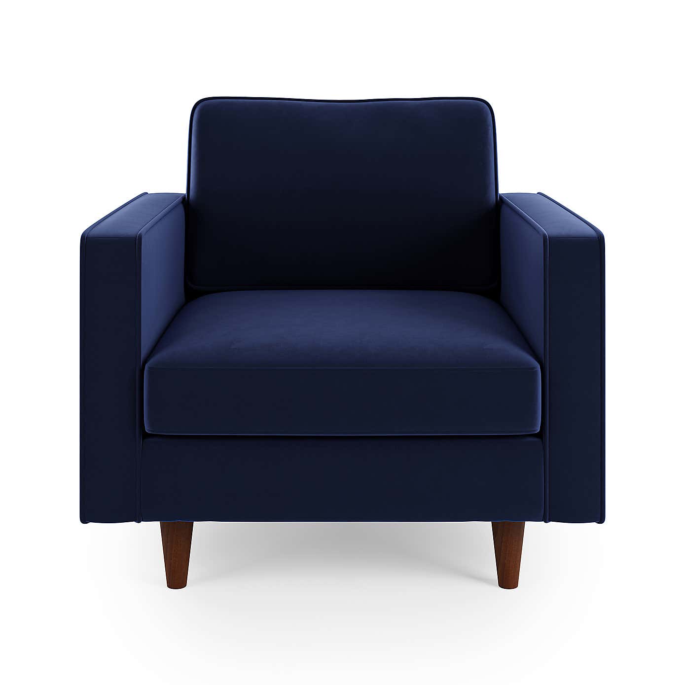 Zoe Plain Velvet Armchair