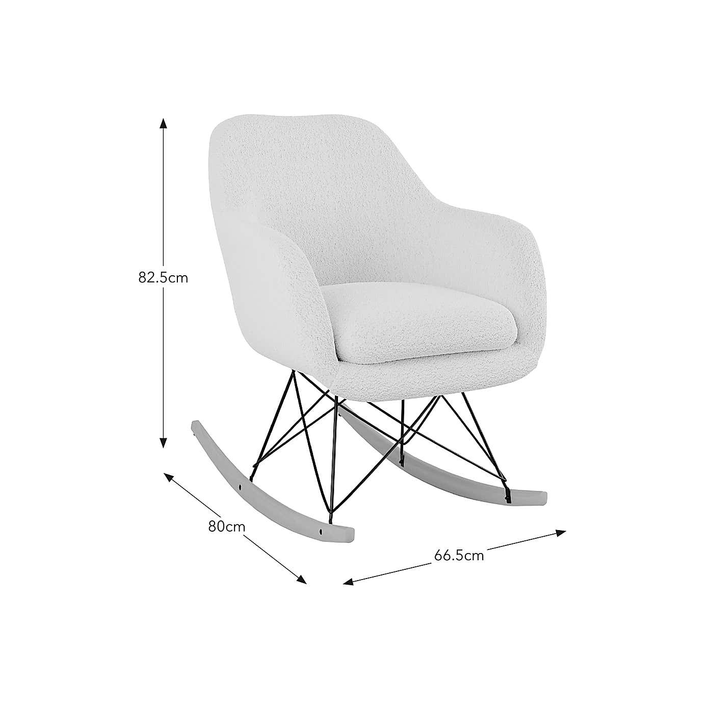 Iris Sherpa Rocking Chair