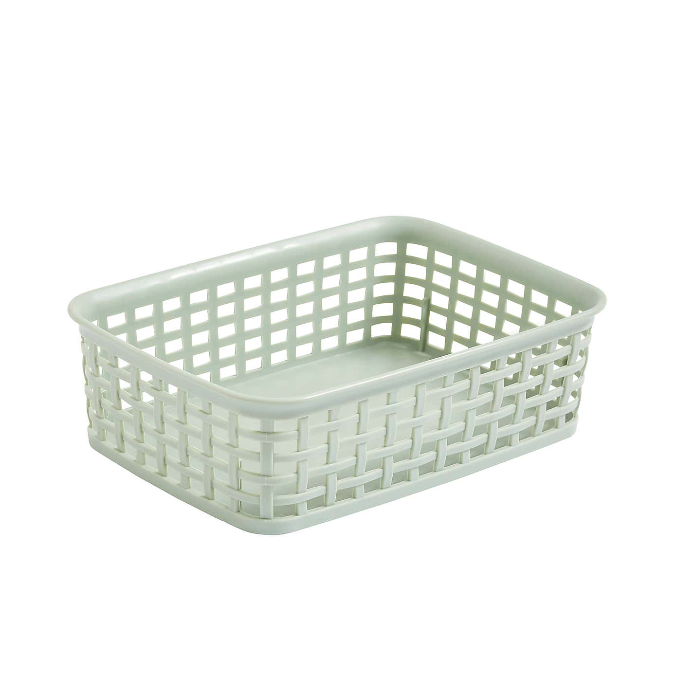 Checked Plastic Basket