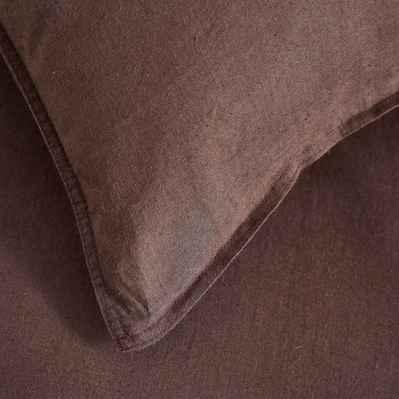 Cotton Linen White Duvet Cover & Pillowcase Set