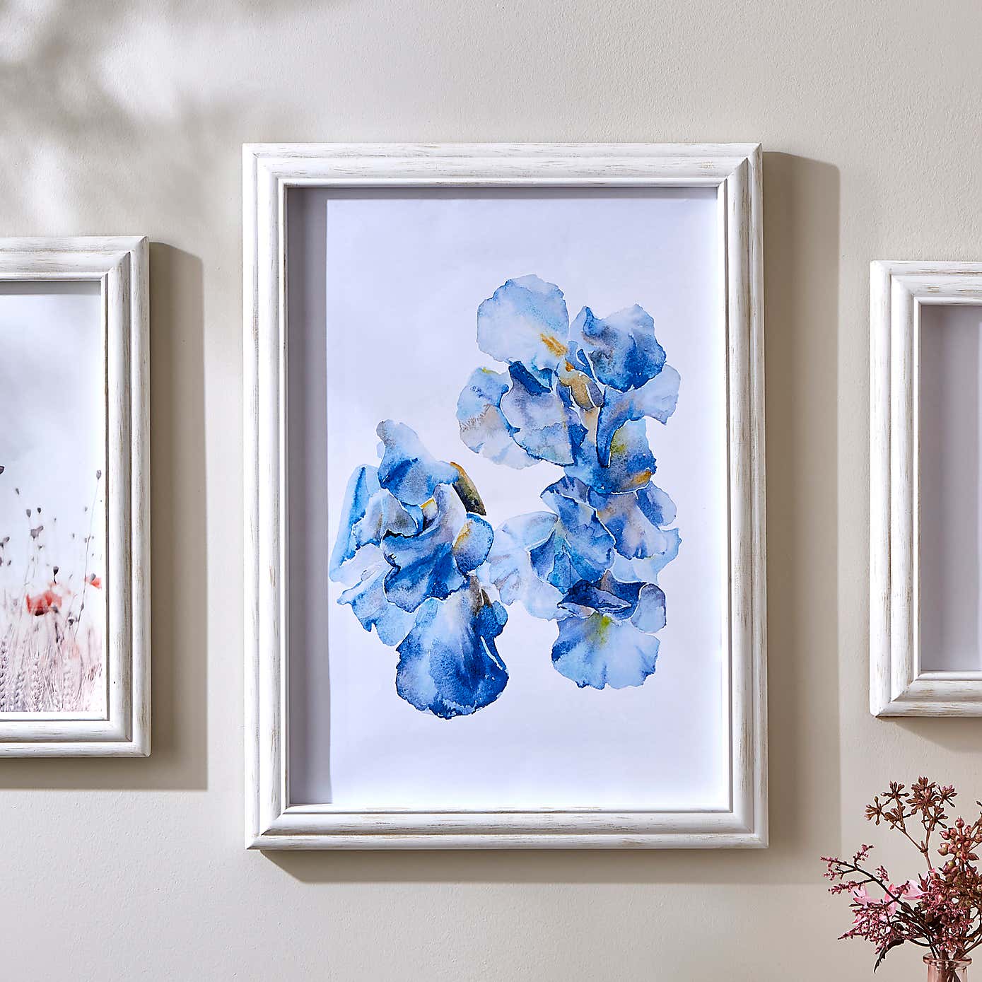 Churchgate Washed Wooden White Photo Frame