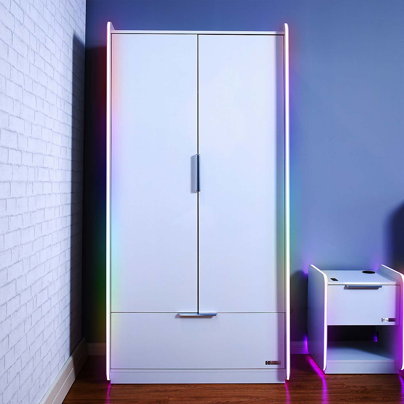 Electra 2 Door Wardrobe with LED Lights