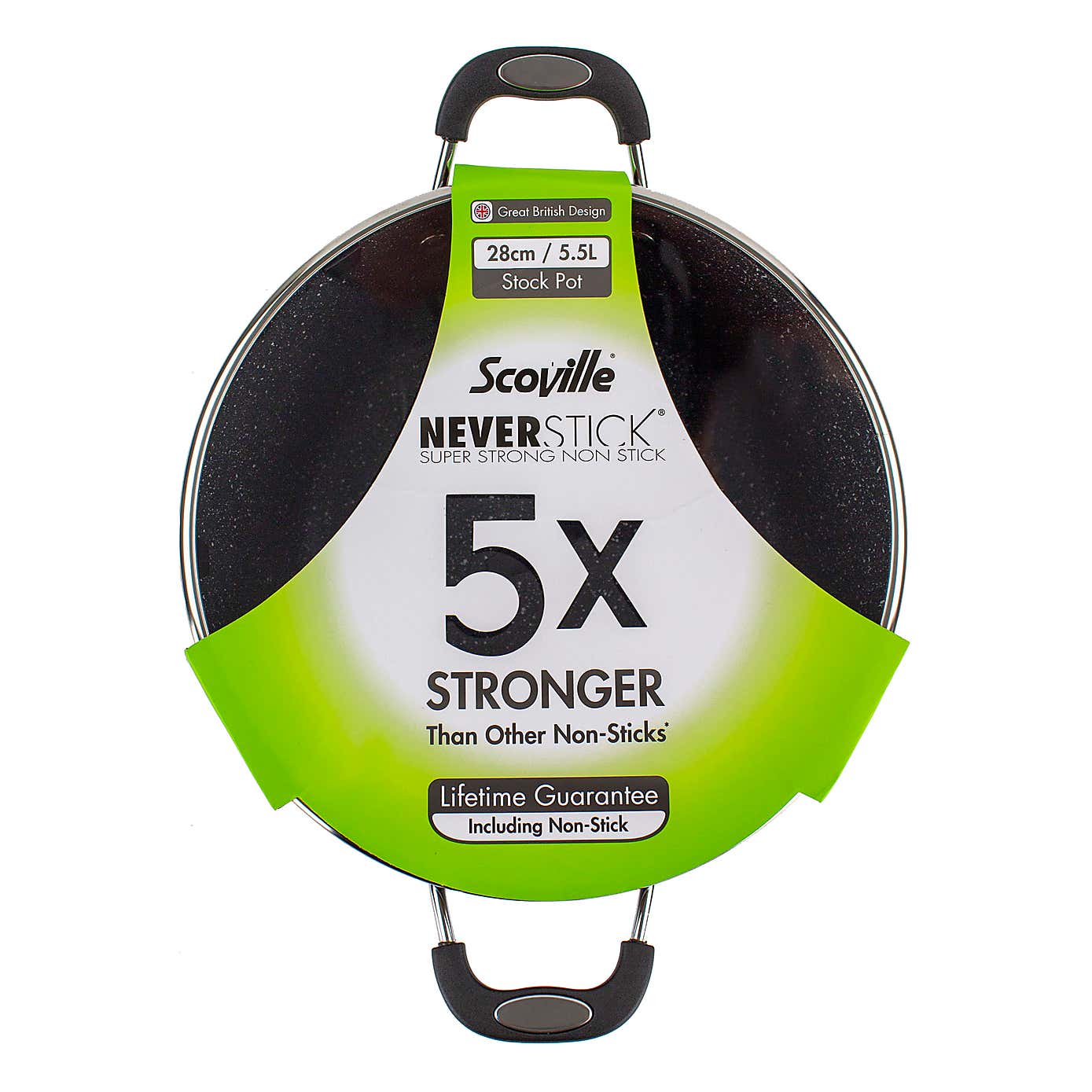 Scoville Neverstick Non-stick Aluminium Stockpot, 28cm