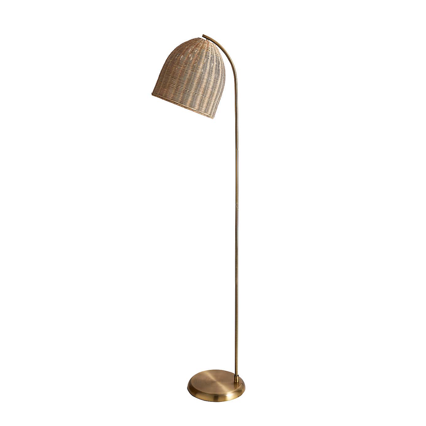 Churchgate Cotes Rattan Floor Lamp