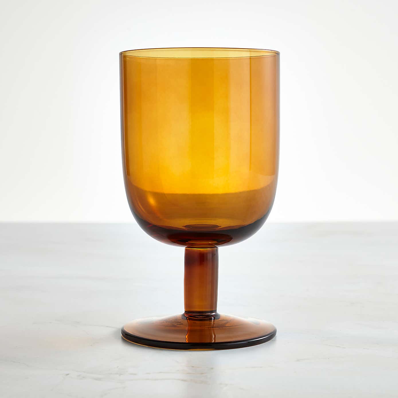 Amber Wine Glass