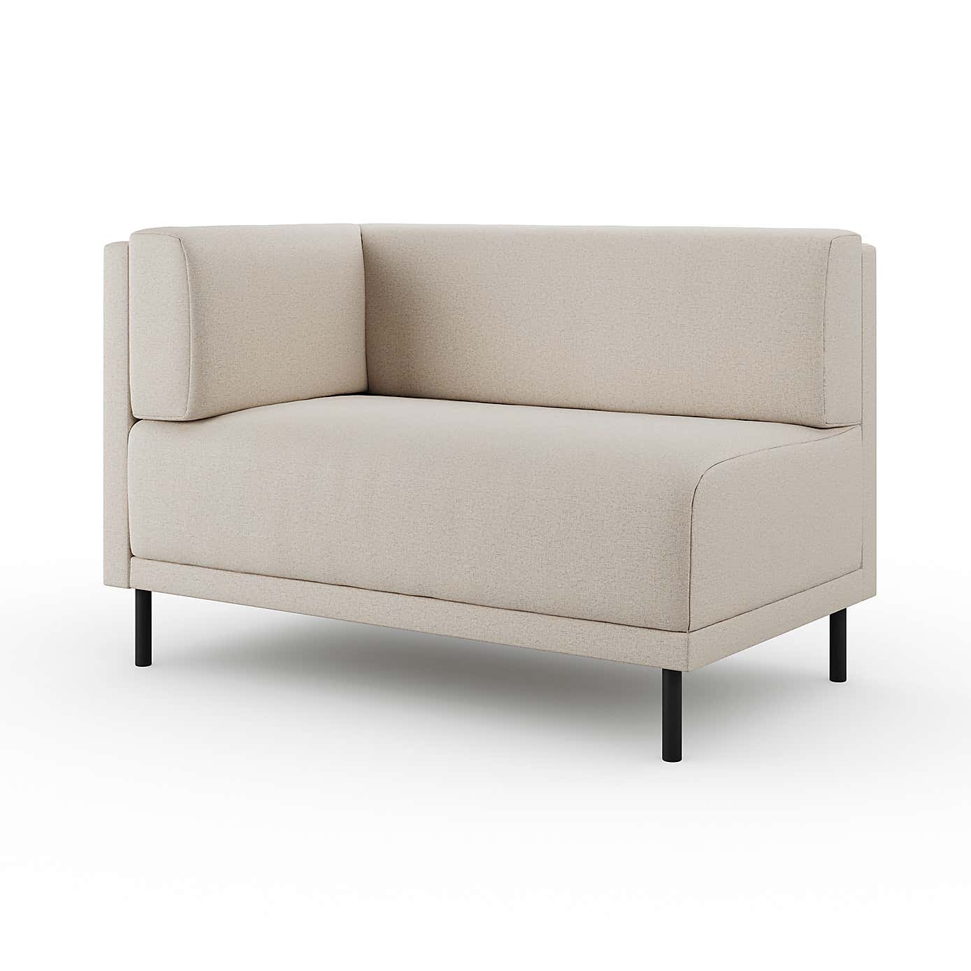 Mae Corner Dining Bench, Textured Weave