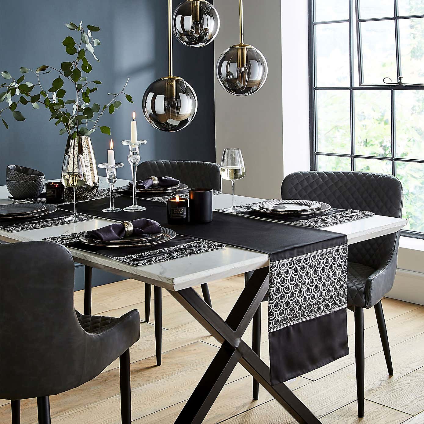 Catherine Lansfield Set of 4 Deco Sequin Placemats