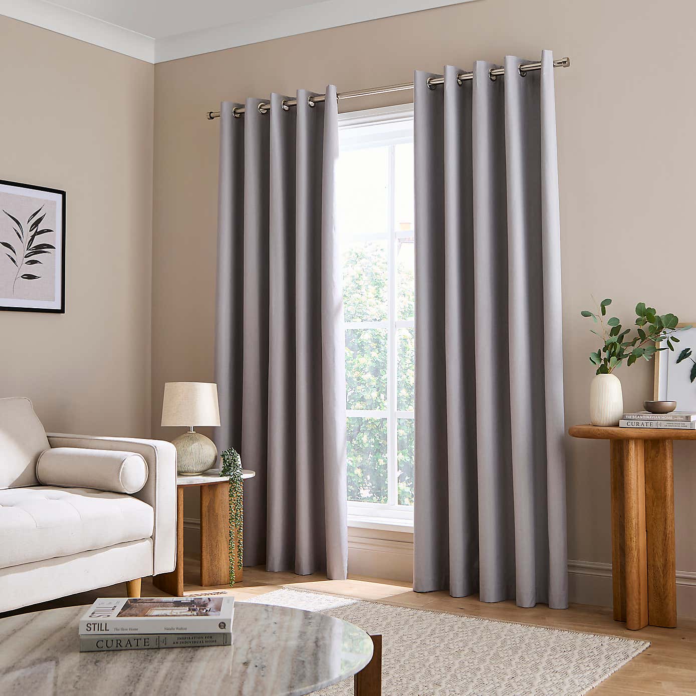 Berlin Blackout Eyelet Curtains