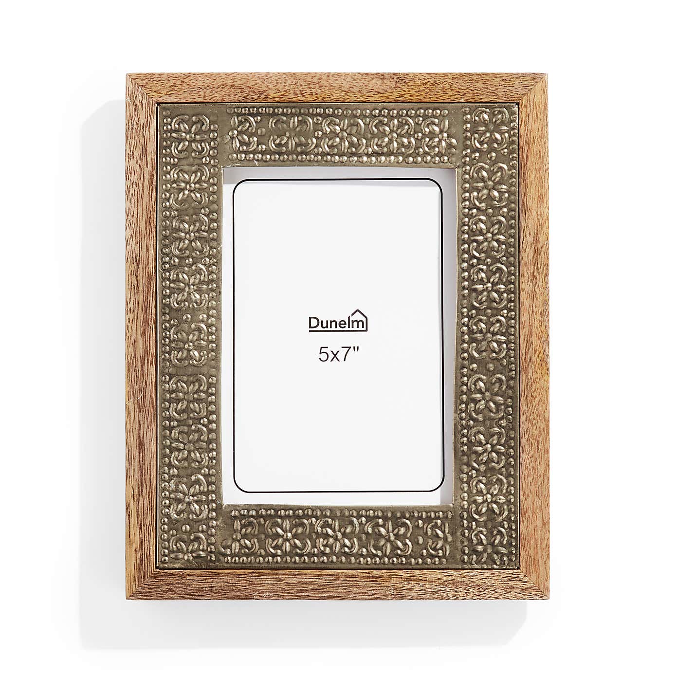 Detailed Gold Metal Wooden Edge Photo Frame