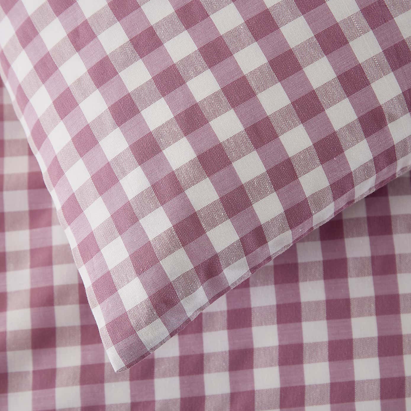 Portloe Gingham Woven Cotton Standard Pillowcase Pair