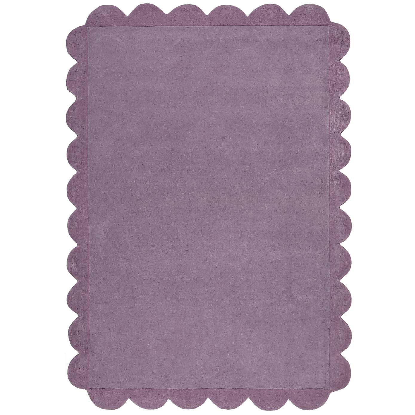 Milo Scallop Plain Wool Rug