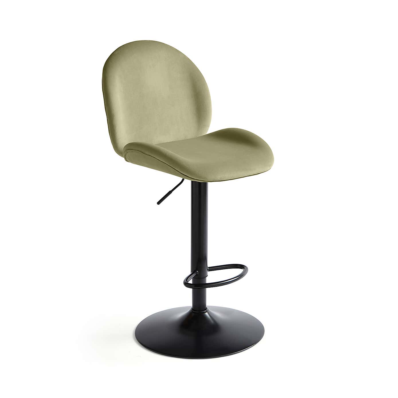Jayde Adjustable Bar Stool, Velvet
