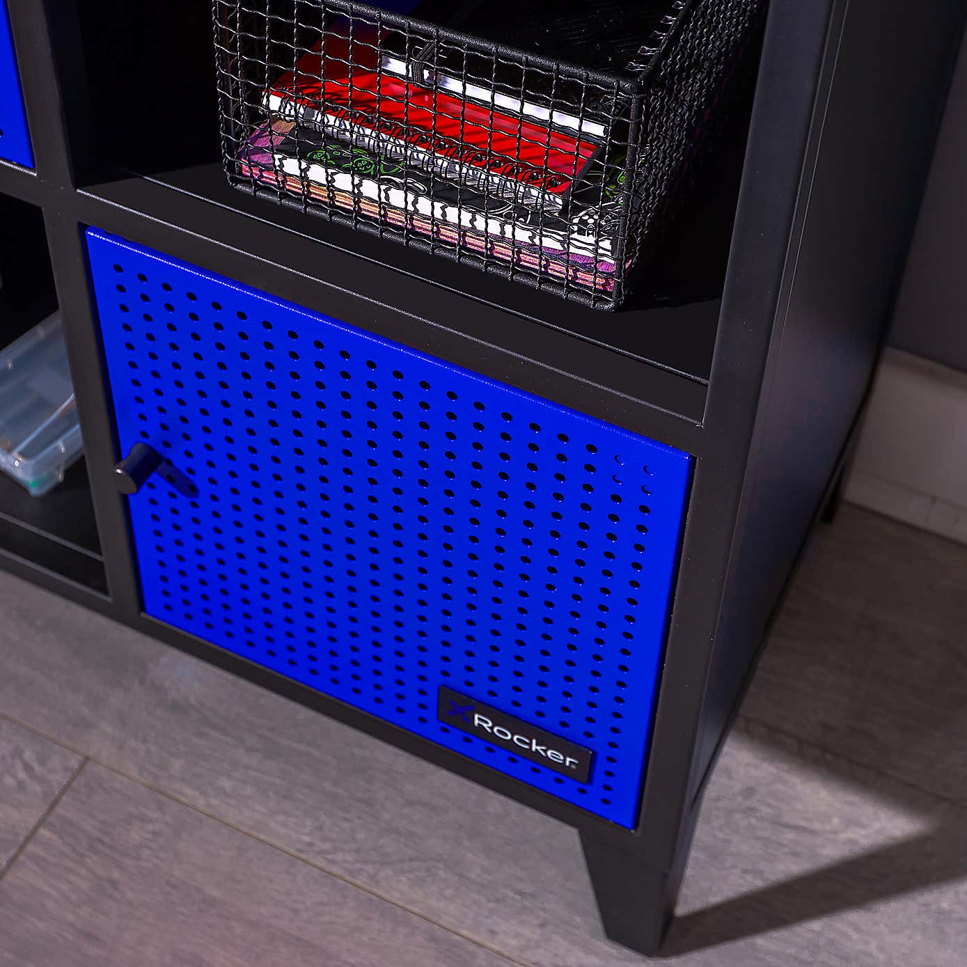 X Rocker Mesh Tek 6 Cube Storage Unit