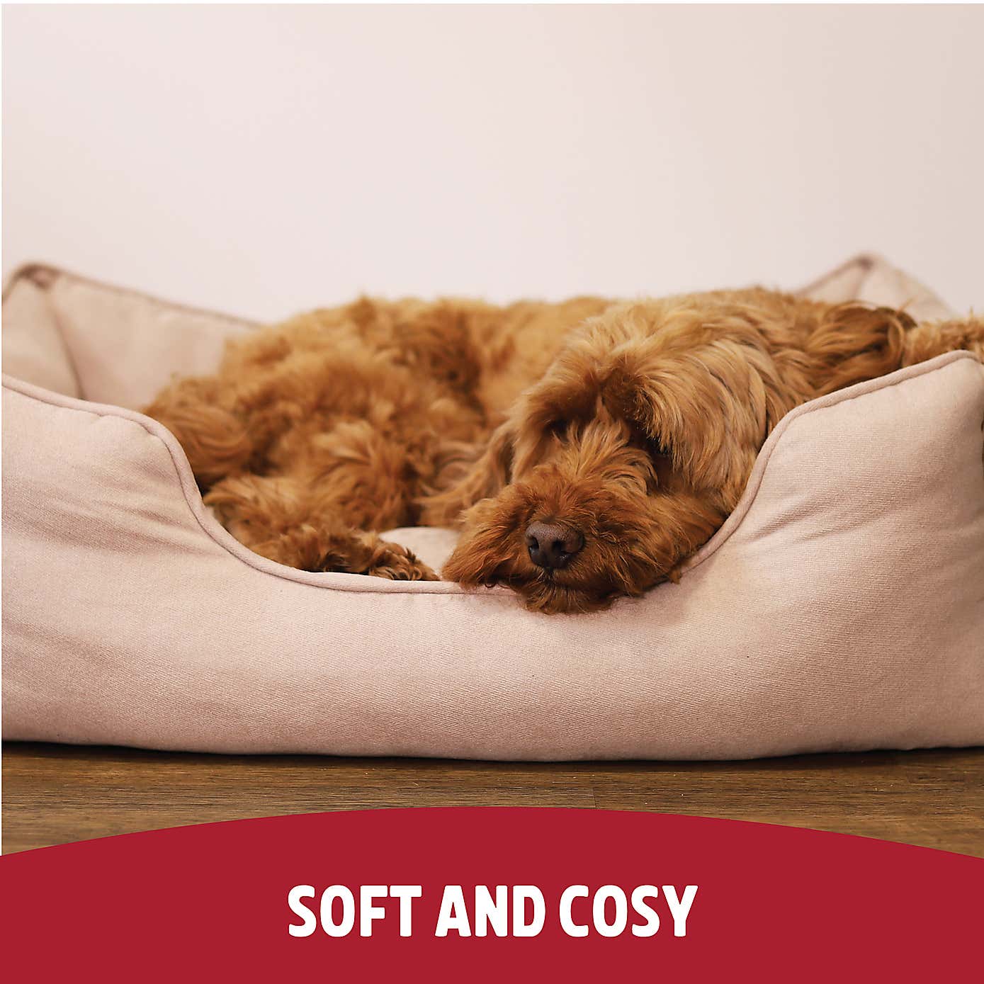 Rosewood Twill Box Pet Bed