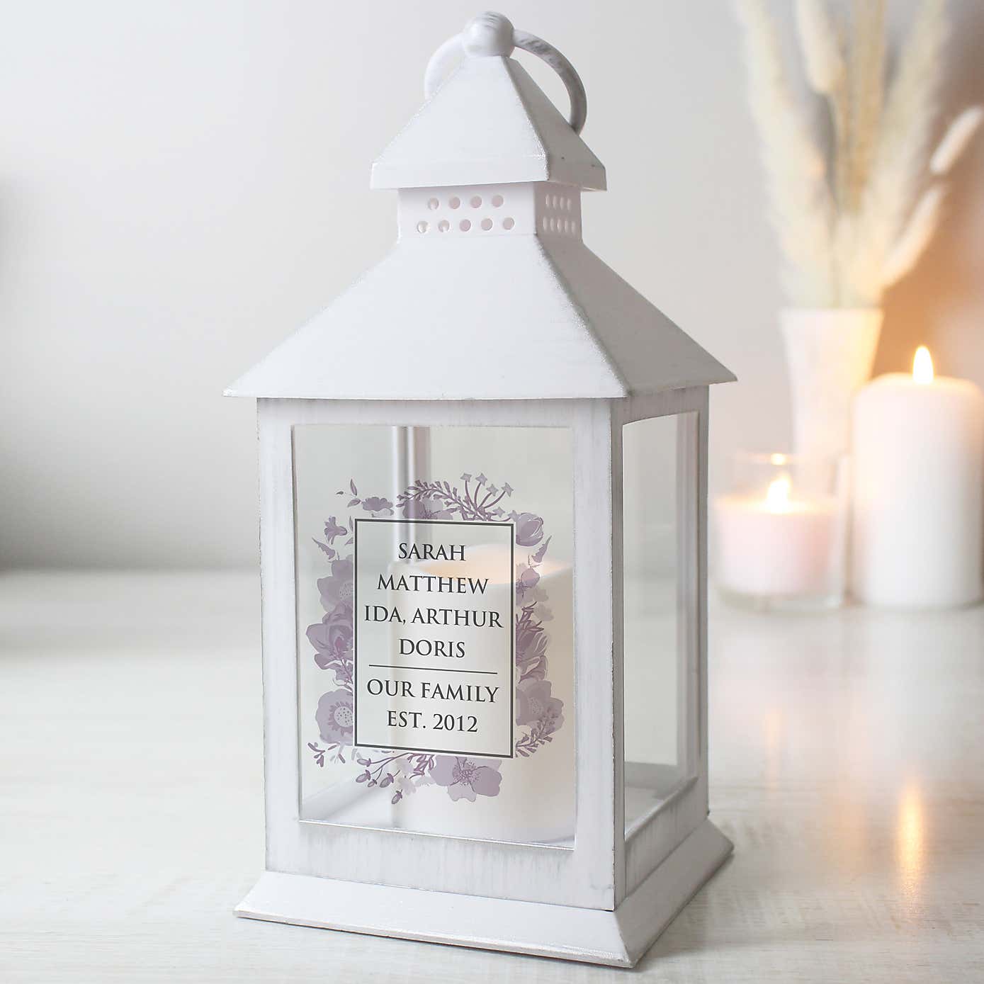 Personalised Soft Watercolour Lantern