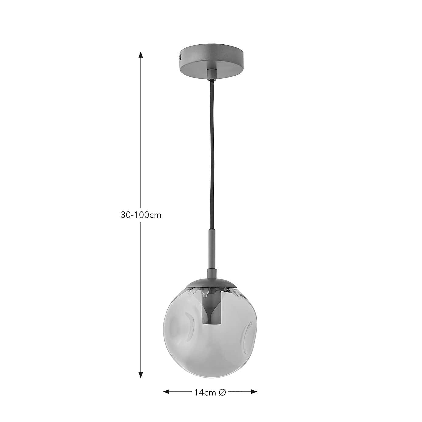 Alexis Glass Adjustable Ceiling Light