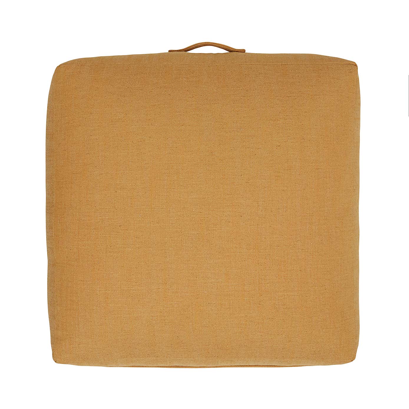 Global Ochre Slub Floor Cushion