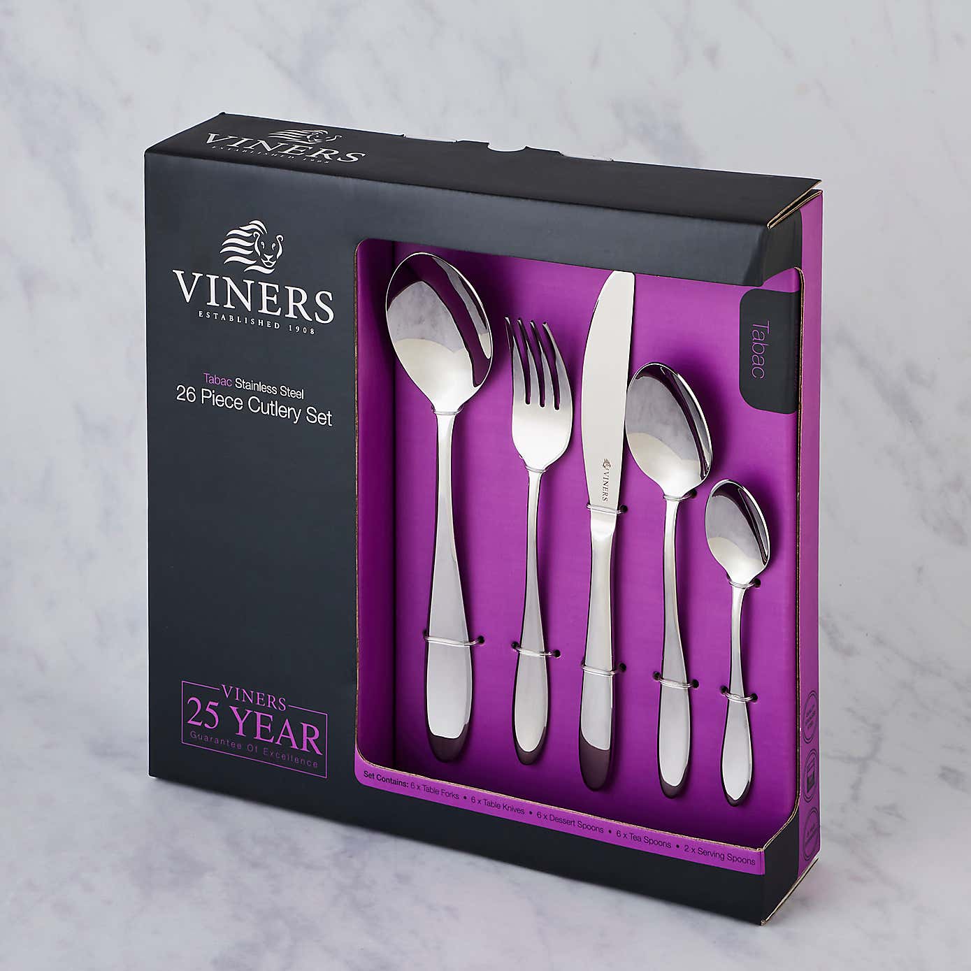 Viners Tabac 26pc Cutlery Set