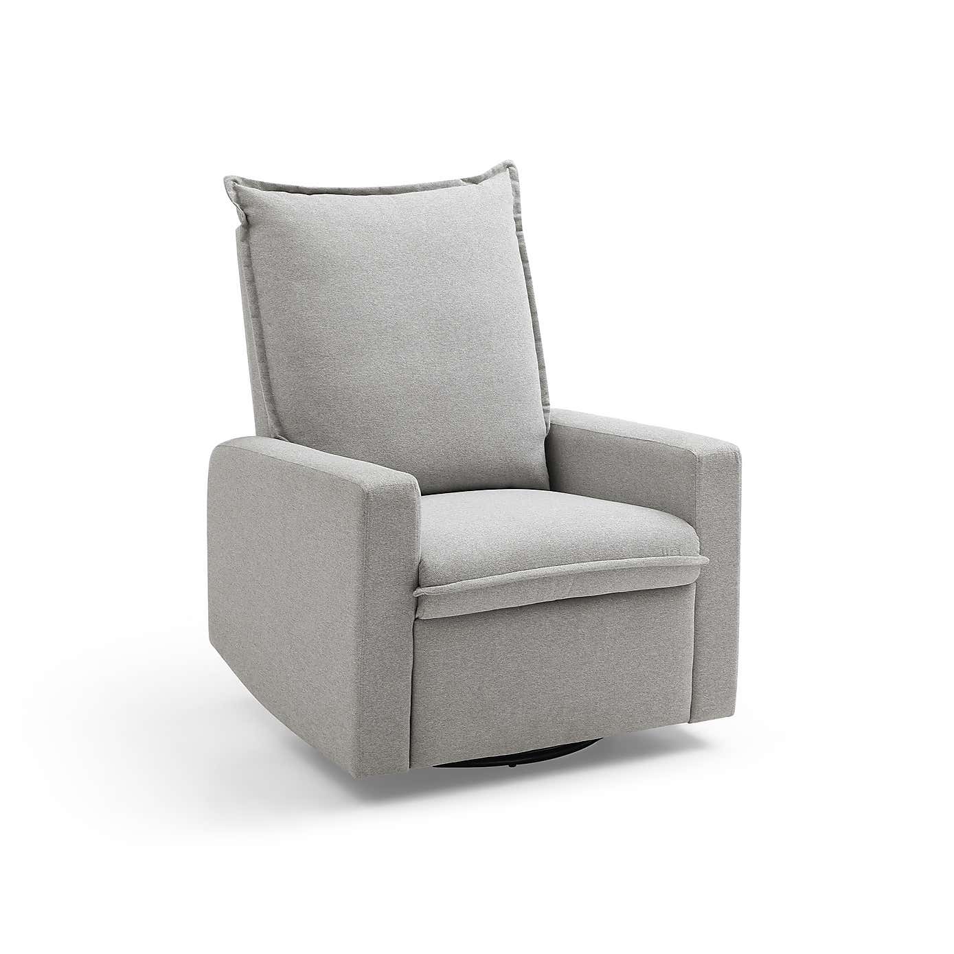 Avery Swivel Manual Recliner Chair, Natural