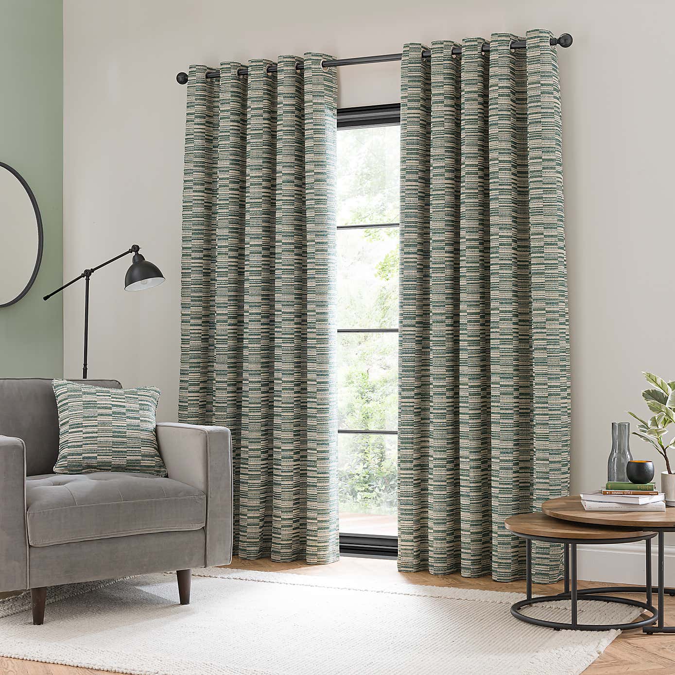 Roscoe Woven Eyelet Curtain